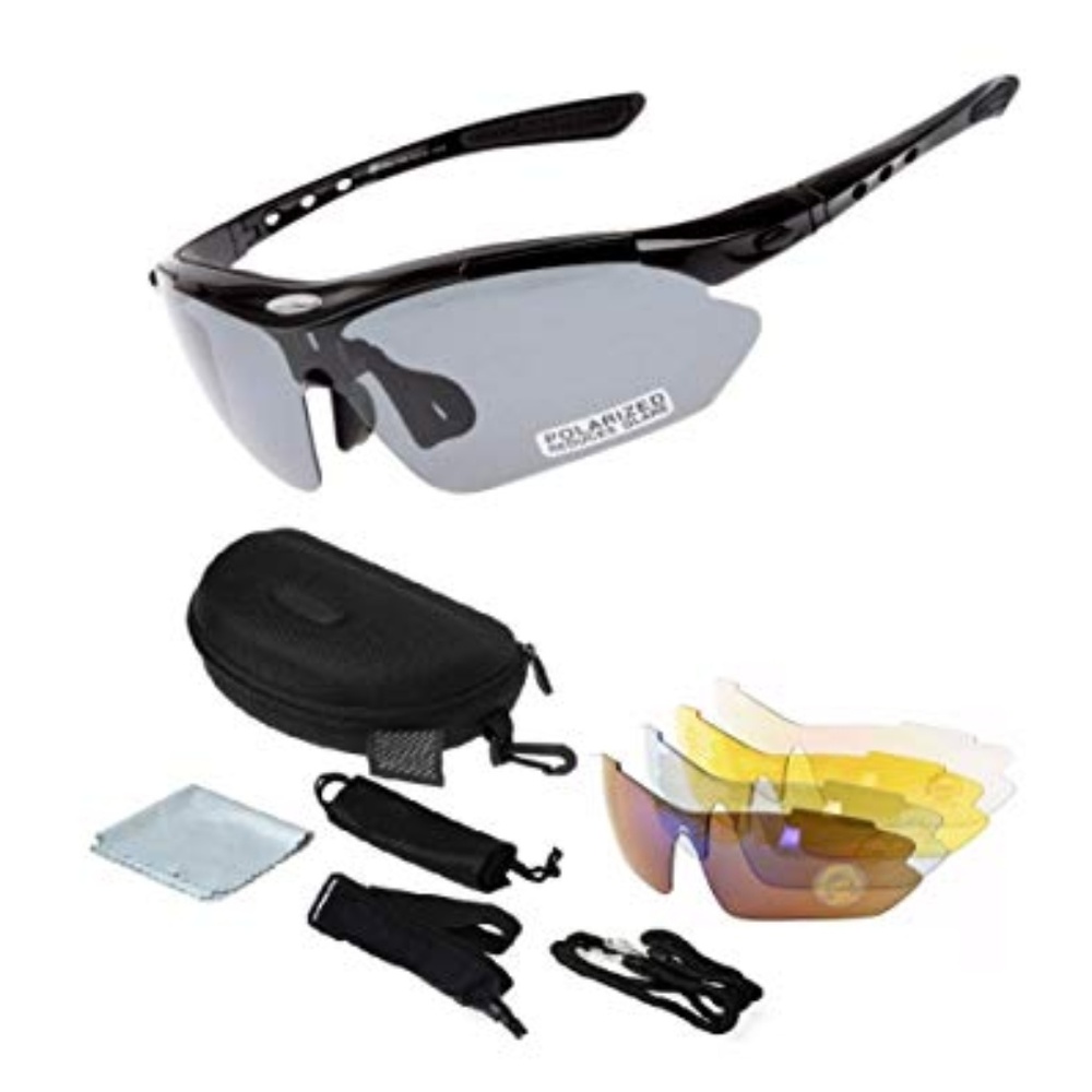 Polarized Sport Sunglasses Run/Cycling 5 Lenses